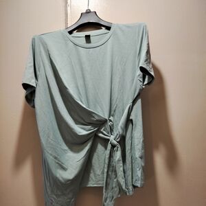X Large Sage green top